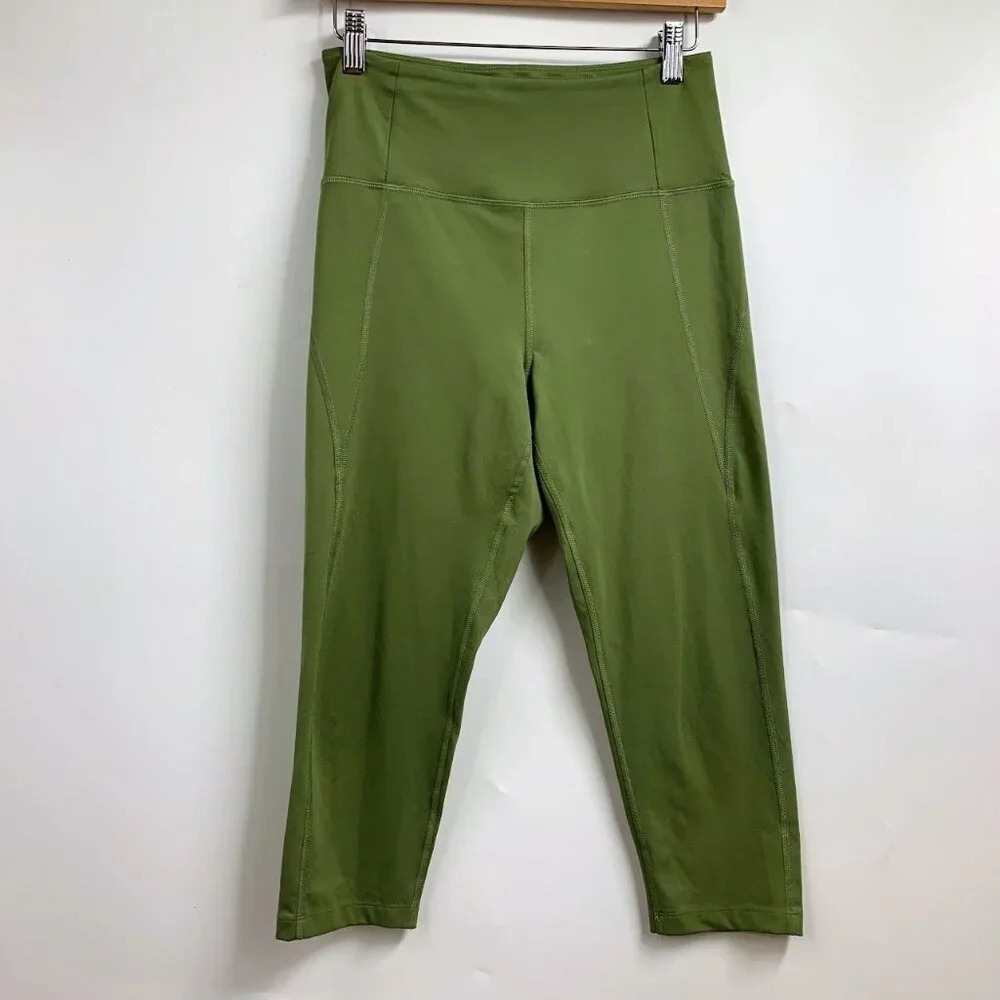 Girlfriend‎ Collective Women's High Waist Stretch Cropped Leggings Size M